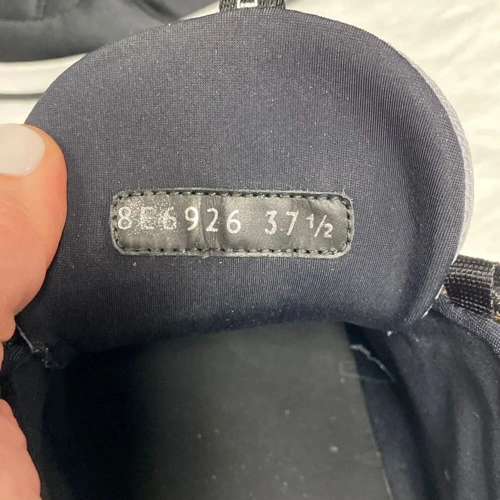 Fendi Embellished Black Satin Sneakers Size 37.5 - Picture 10 of 10